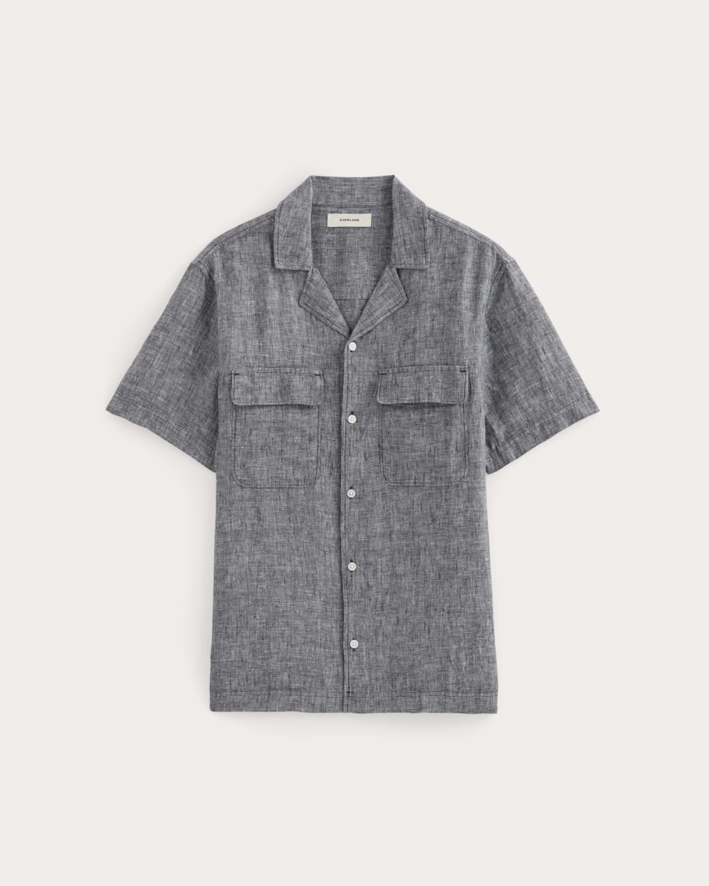 mens-linen-ss-camp-shirt-navy-chambray | alt