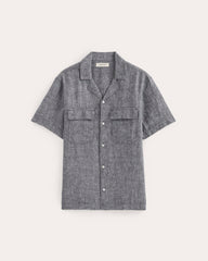 mens-linen-ss-camp-shirt-navy-chambray | alt