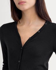 womens-sheer-v-neck-cardigan-butterluxe-black