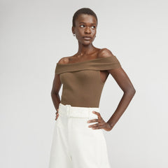 womens-ribbed-cotton-off-shoulder-top-toasted-coconut | primary