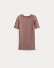 womens-luxe-supima-micro-rib-ss-crew-rose-dusk | alt