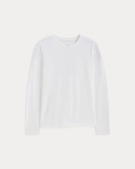 womens-essential-slim-long-sleeve-crew-white | alt