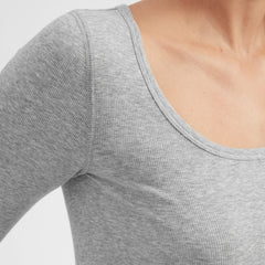 womens-pima-micro-rib-scoop-neck-heathergrey