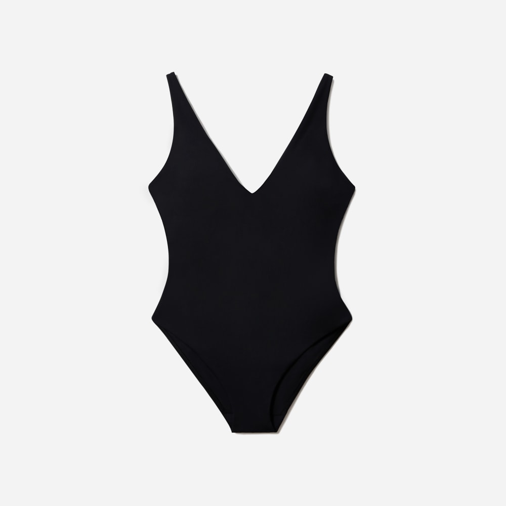 womens-v-neck-one-piece-black | alt