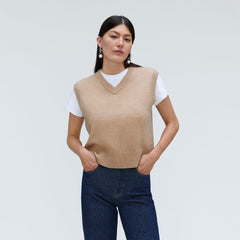 womens-recashmere-vest-light-camel | primary