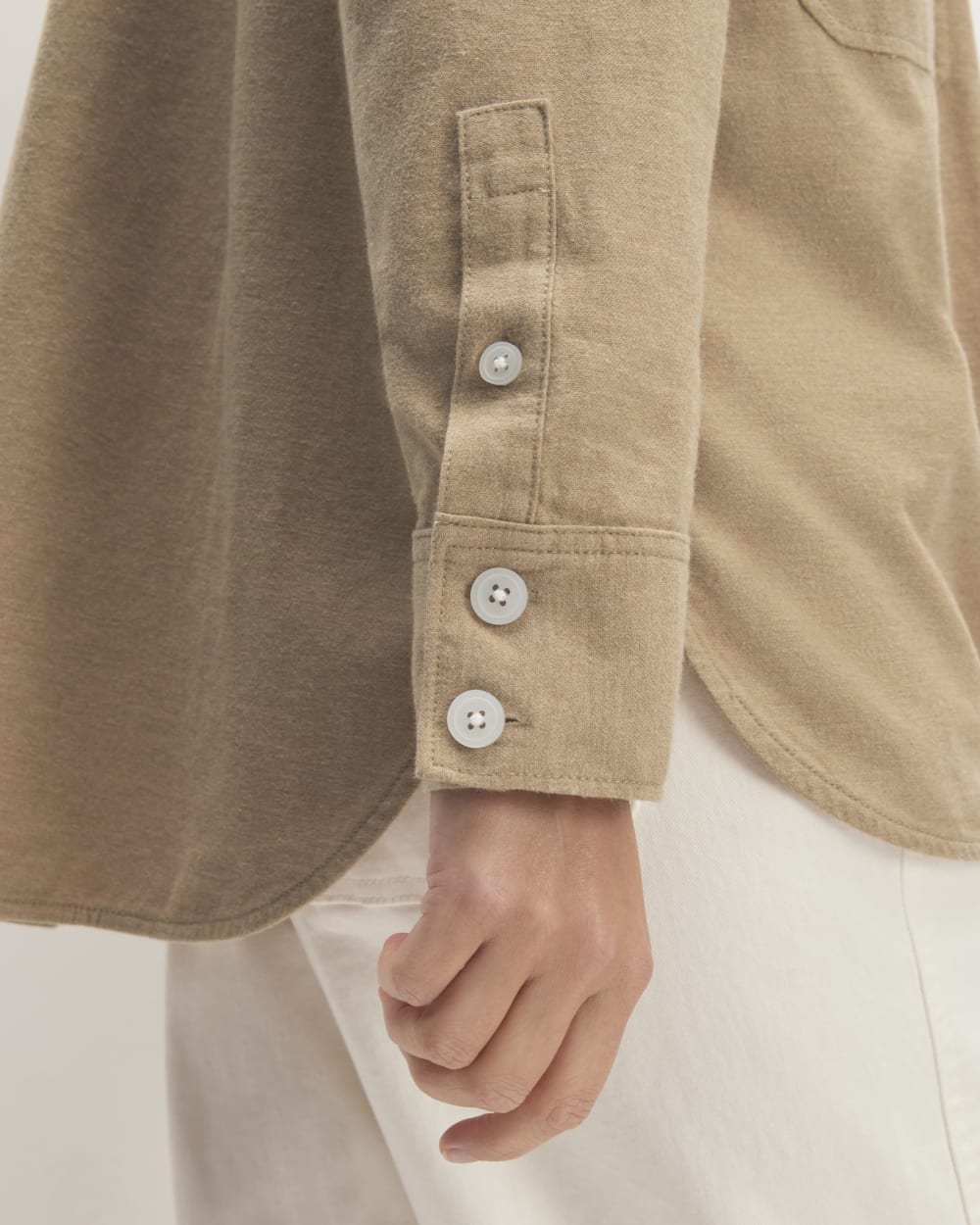 womens-cotton-flannel-shirt-heathered-dark-khaki