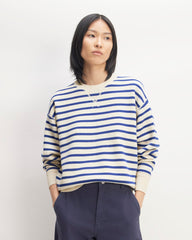 womens-knitted-sweatshirt-canvas-lapis-blue | primary