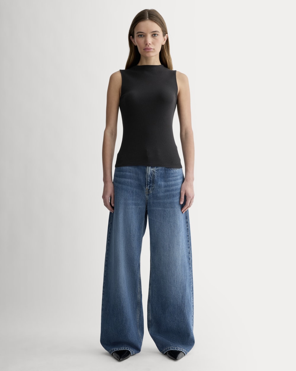 womens-supima-micro-rib-funnel-neck-tank-black