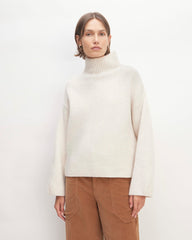 womens-felted-merino-funnel-pullover-heathered-oat | primary