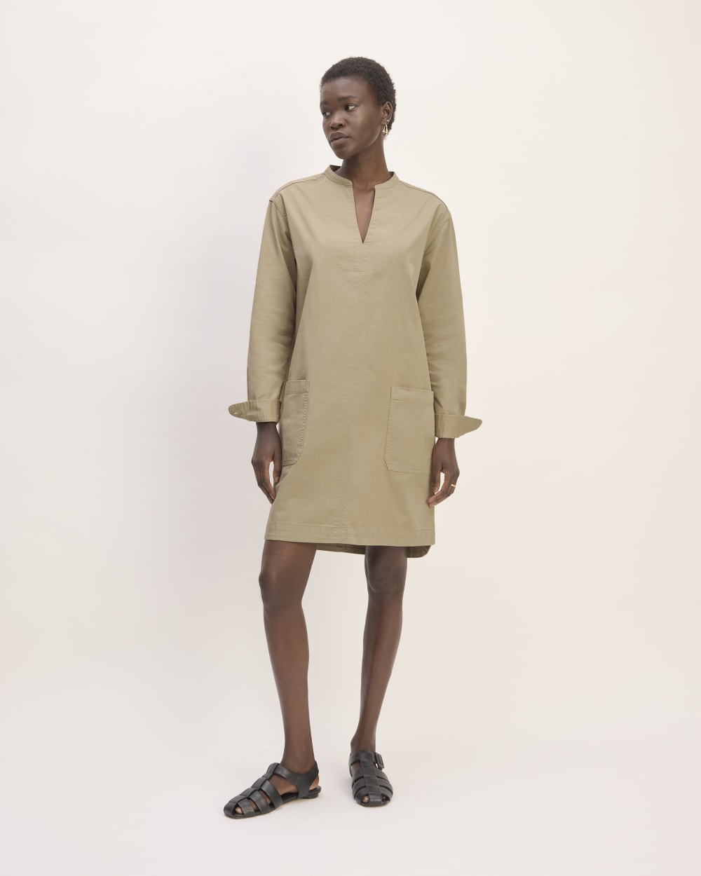 womens-long-sleeve-utility-mini-dress-trench-coat-khaki