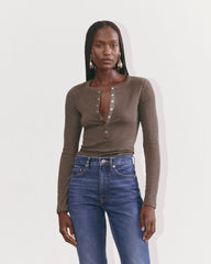 womens-pima-rib-long-sleeve-henley-heathered-fatigue | primary