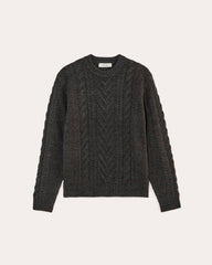 mens-felted-merino-cable-knit-charcoal | alt