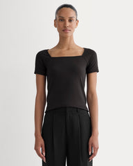 womens-form-square-neck-top-black | primary