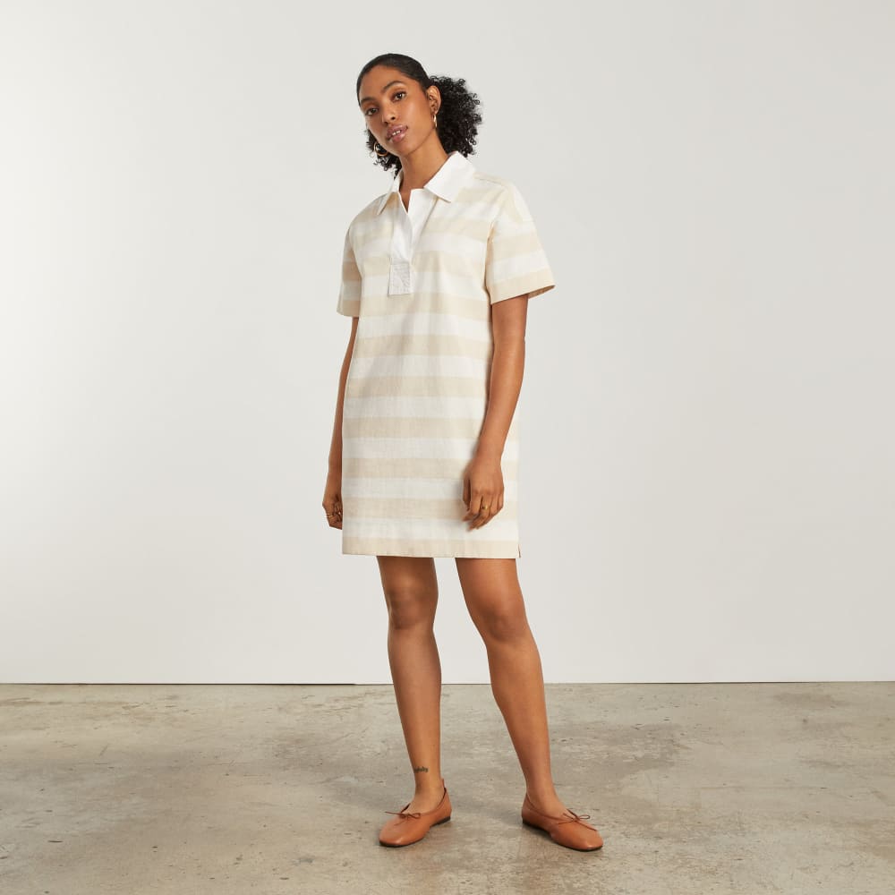 womens-organic-cotton-polo-dress-beech-bone | primary