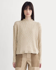 womens-cozy-rib-funnel-neck-top-cornstalk-bone-twist | primary