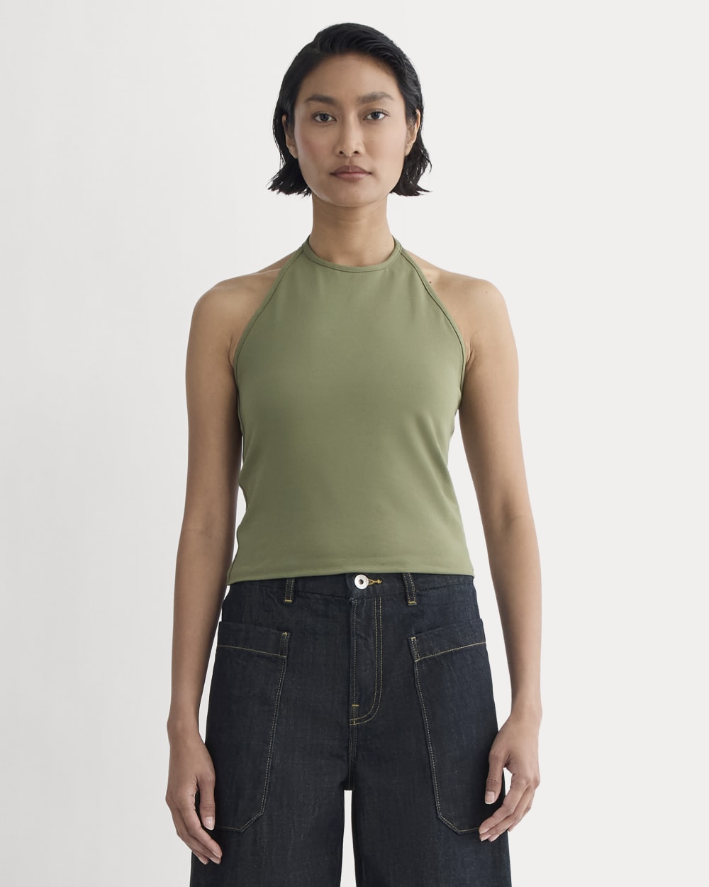 womens-form-halter-top-lichen-green | primary