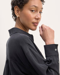 womens-washable-silk-oversized-shirt-black
