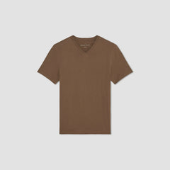 mens-essential-organic-v-tee-uniform-cocoa | alt