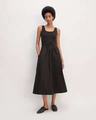 womens-supima-jersey-riviera-dress-black | primary