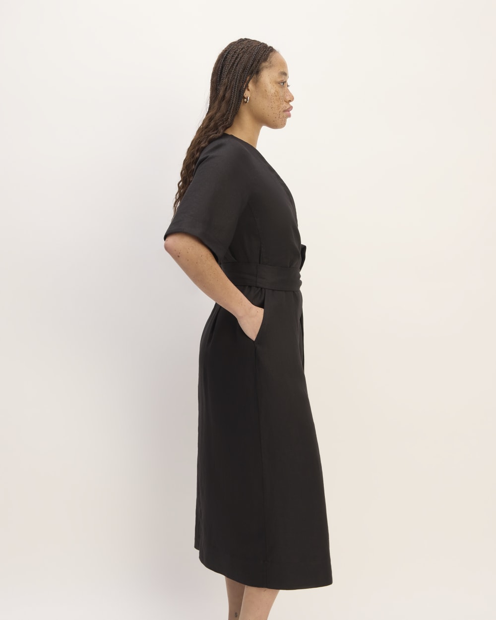 womens-short-sleeve-wrap-dress-black