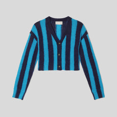 womens-alpaca-v-neck-cropped-cardigan-methyl-blue-ocean-cavern | alt