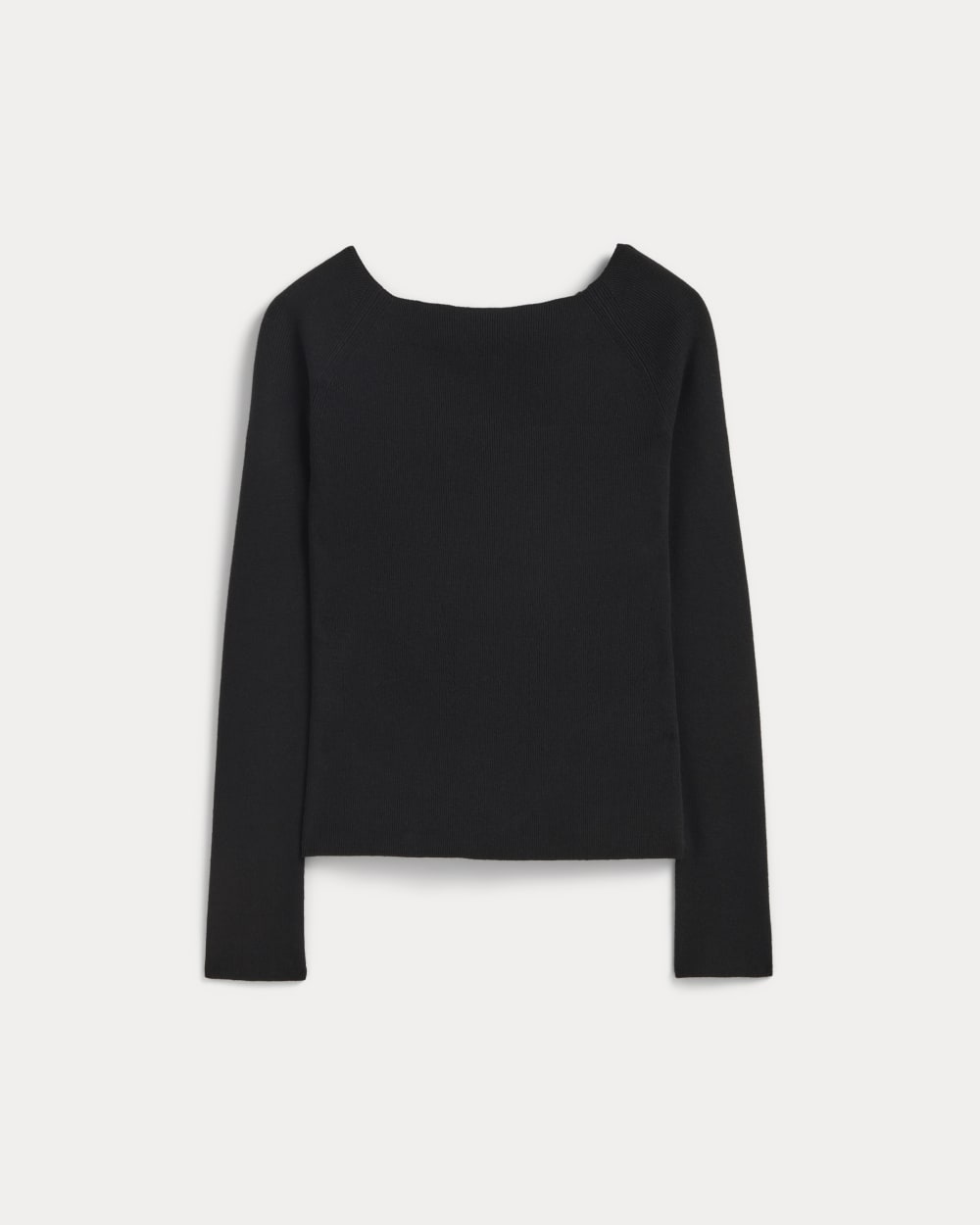 womens-knit-boatneck-top-black | alt