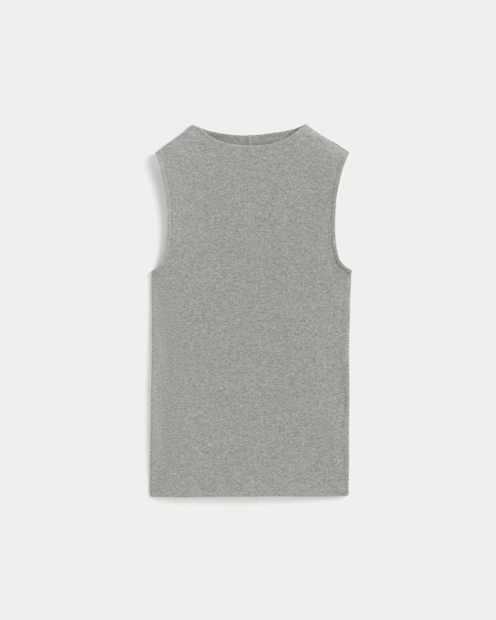 womens-supima-micro-rib-funnel-neck-tank-heathered-grey | alt
