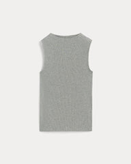 womens-supima-micro-rib-funnel-neck-tank-heathered-grey | alt