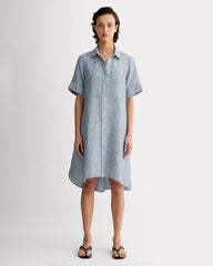 womens-linen-day-tripper-dress-white-blue | primary