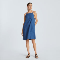 womens-linen-apron-dress-deep-blue