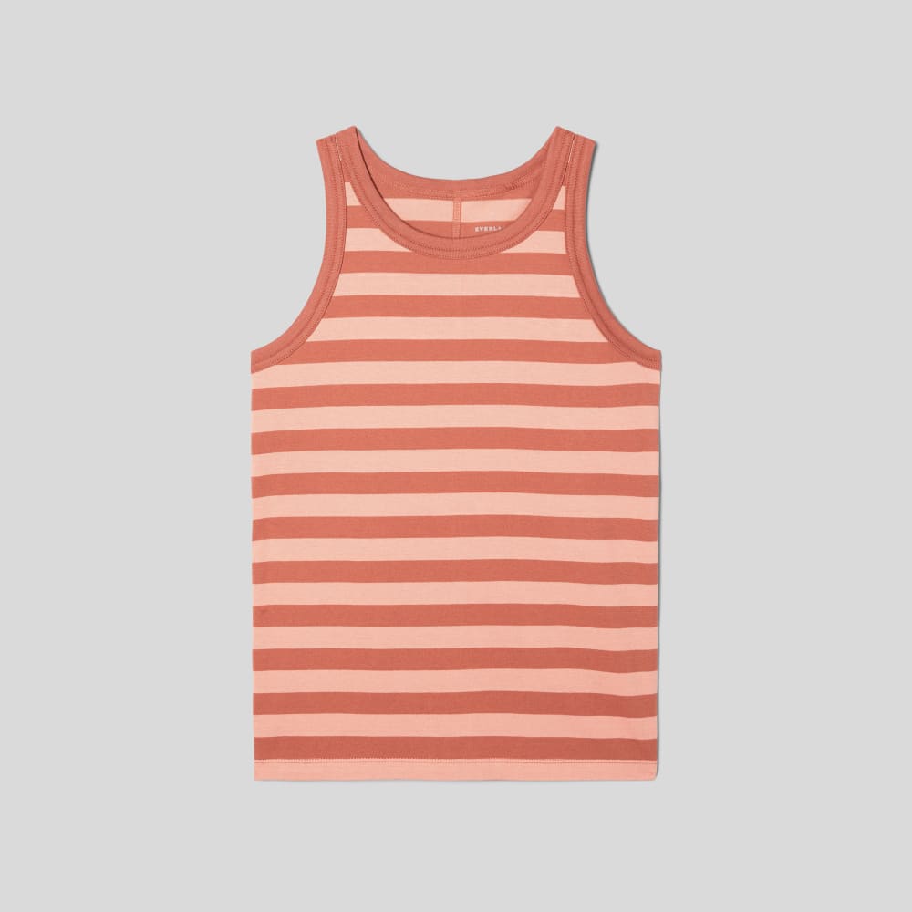 womens-organic-cotton-cutaway-tank-redwood-stripe | alt