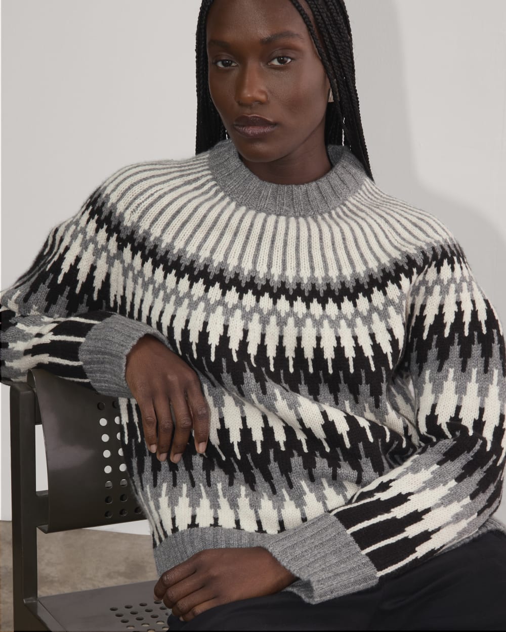 womens-fair-isle-crew-sweater-grey-black-fair-isle