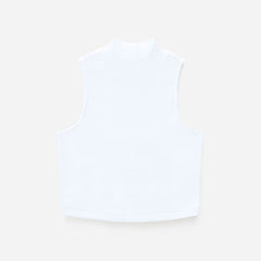 womens-stretch-rib-mockneck-tank-white | alt