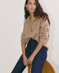 womens-felted-merino-cable-half-zip-oat-melange