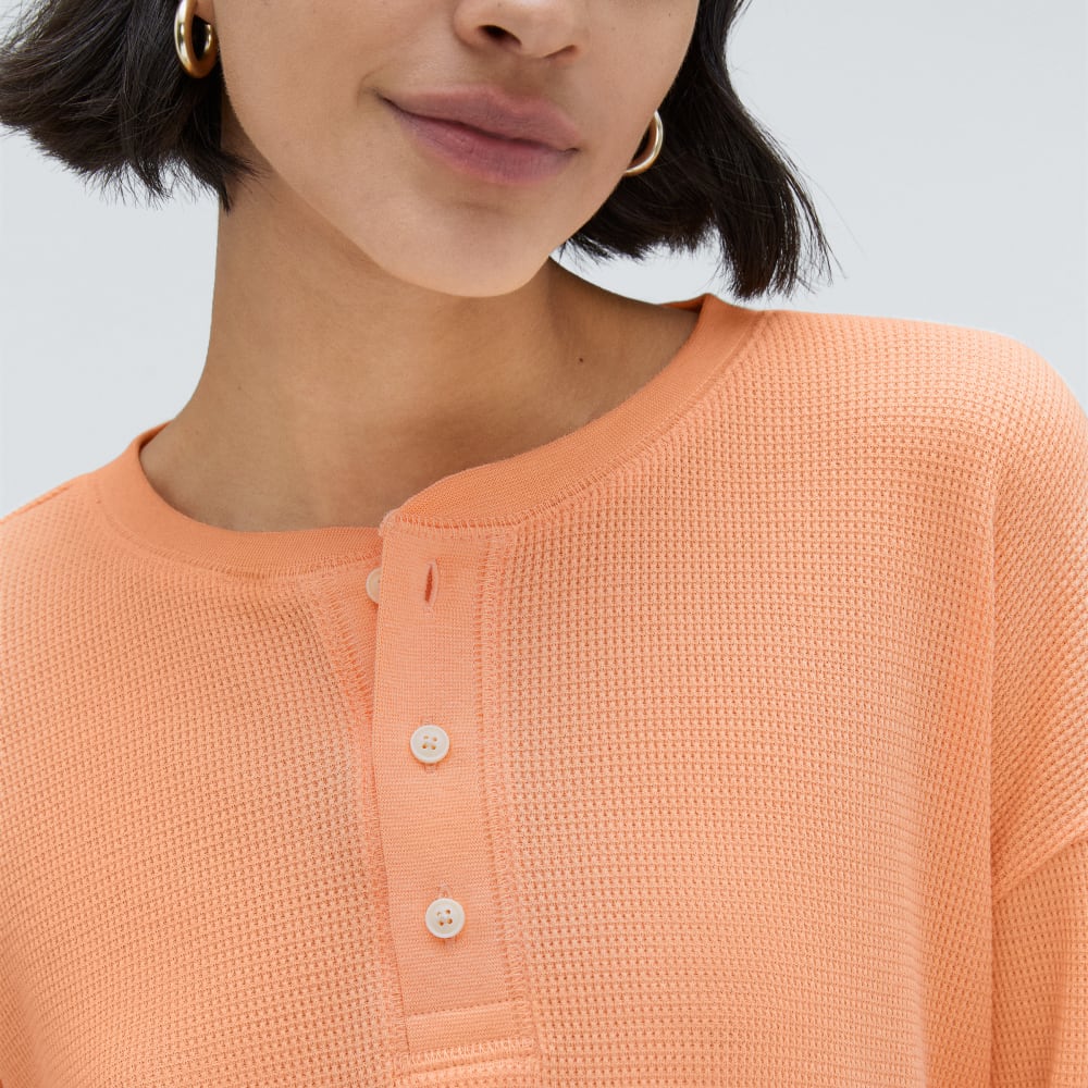 womens-organic-ctn-waffle-henley-orange-chiffon