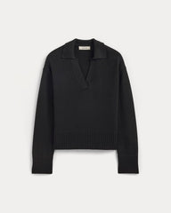 womens-cotton-boxy-polo-black | alt