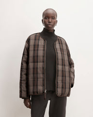 womens-cropped-cotton-liner-abalone-black-brown | primary