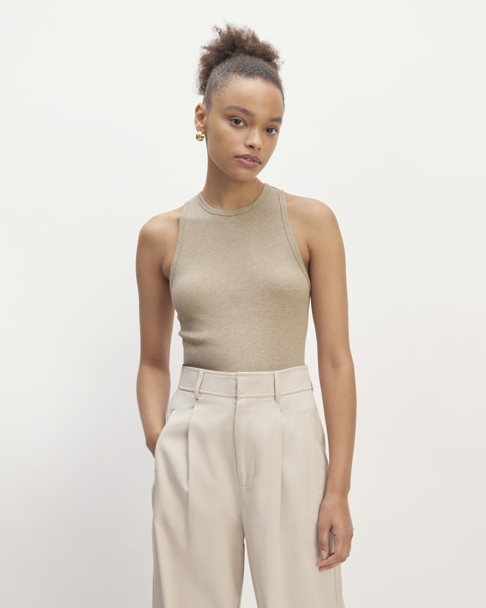 womens-supima-micro-rib-racerback-tank-heathered-tan | primary