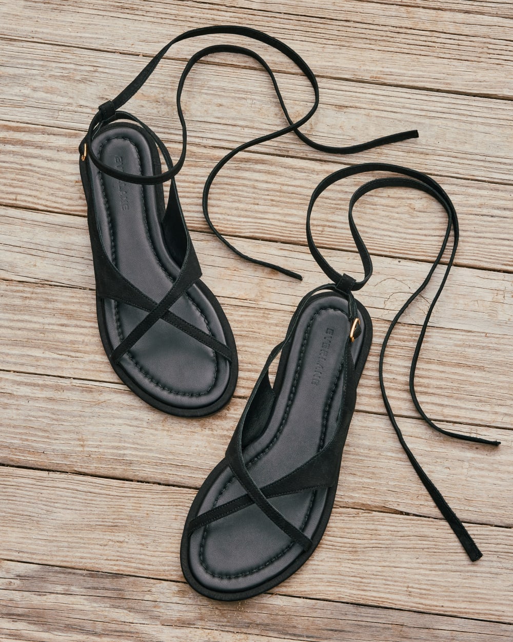 womens-leather-crisscross-sandal-black | editorial