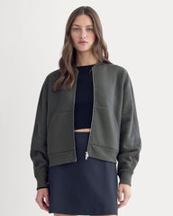 womens-fleece-bomber-jacket-washed-black | primary