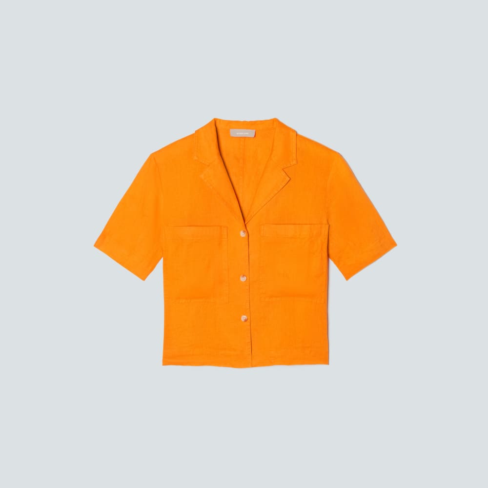 womens-linen-workwear-shirt-turmeric
