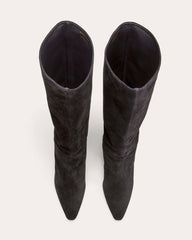 womens-knee-high-banana-heel-boot-black-suede