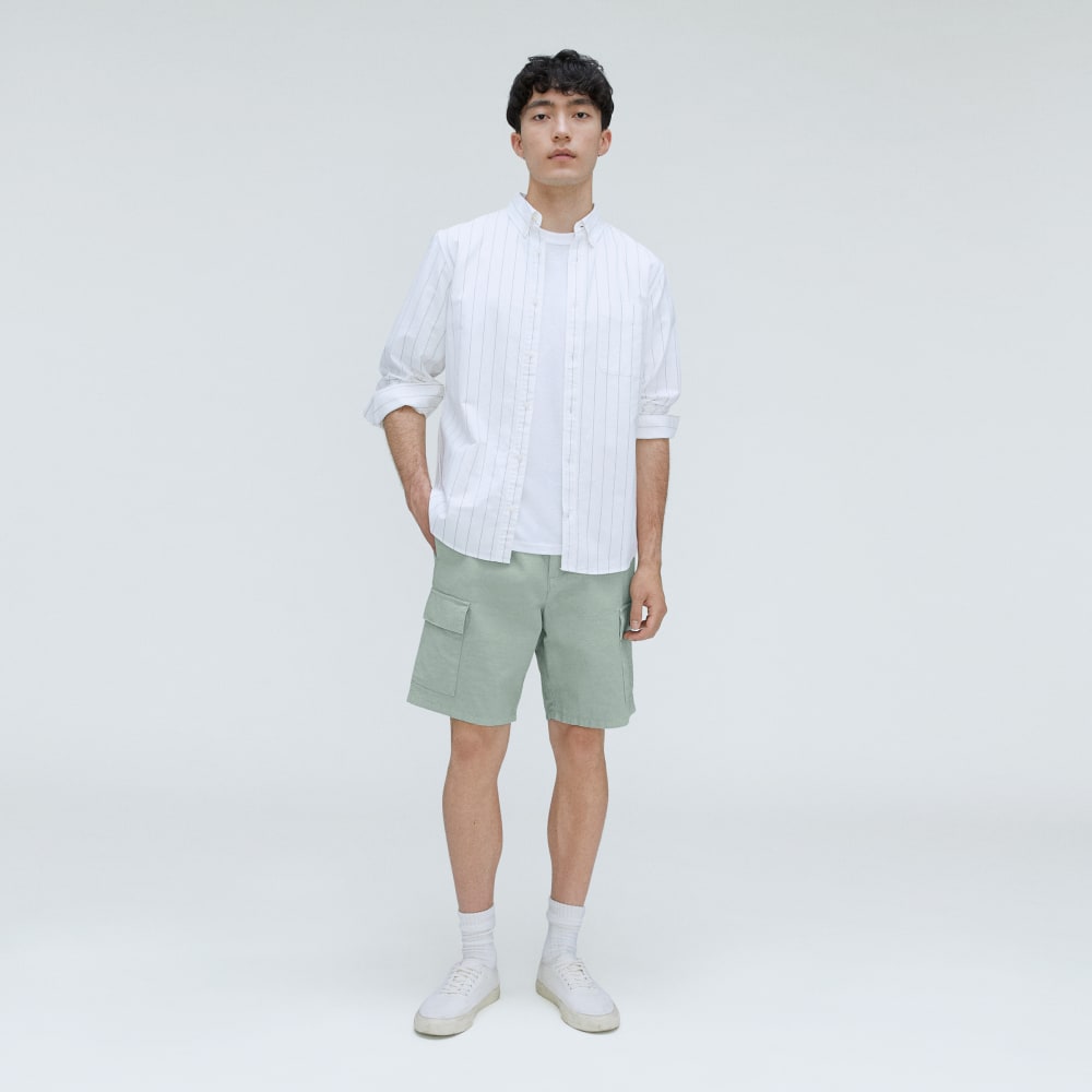 mens-cotton-linen-short-white-sage
