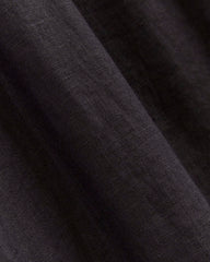 womens-linen-oversized-puff-sleeve-dress-black