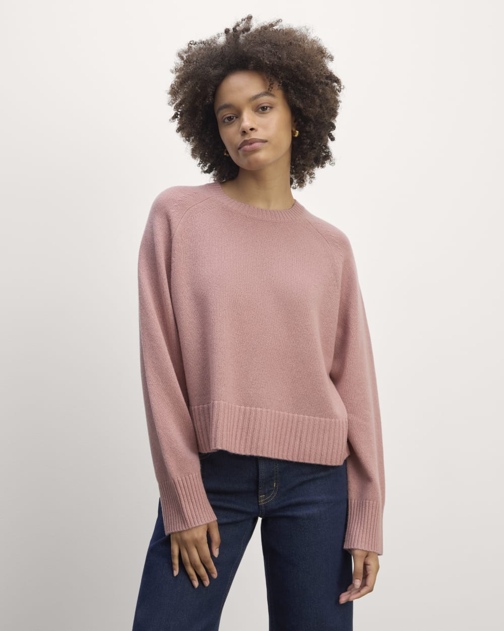 womens-cashmere-boxy-crew-sweater-clay-pink | primary
