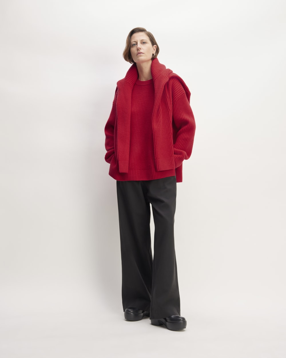 womens-felted-merino-oversized-crewneck-classic-red
