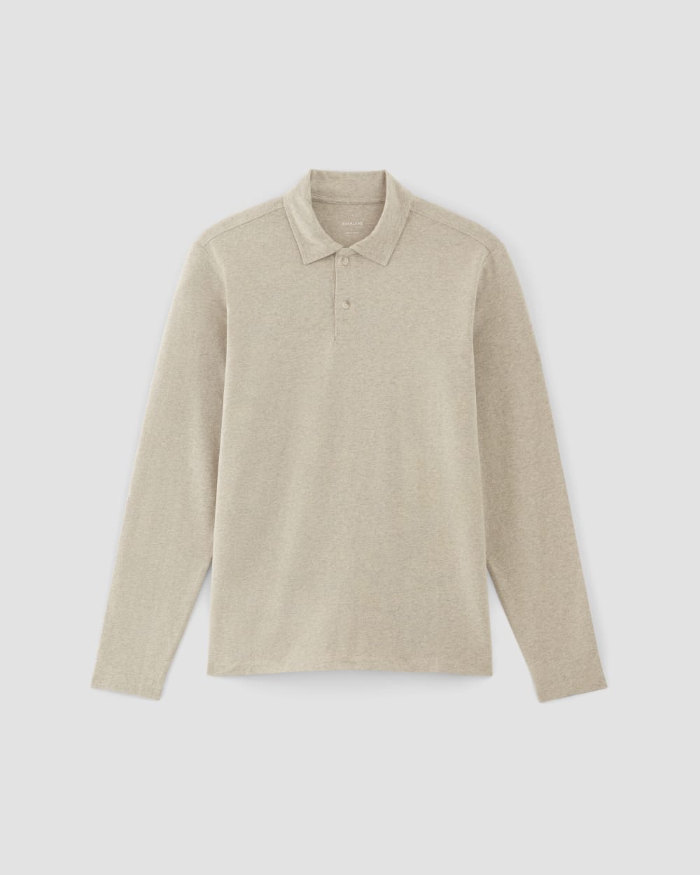 mens-premium-weight-ls-polo-heather-oatmeal | alt