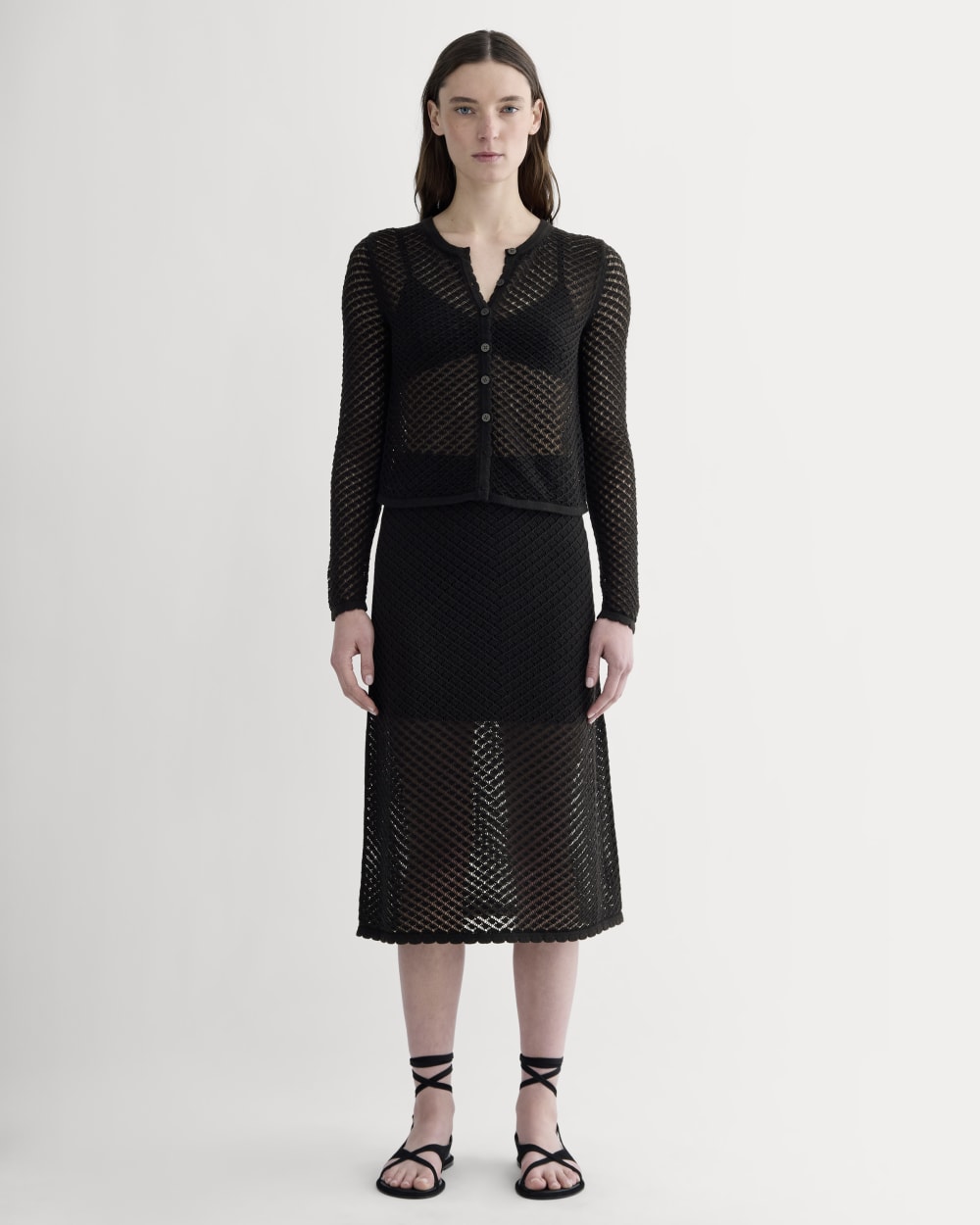 womens-lace-knit-cardigan-black