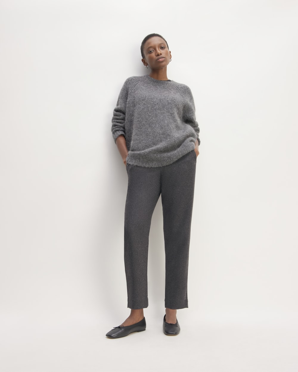 womens-wool-flannel-pull-on-pant-heather-charcoal | primary