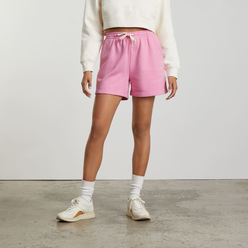 womens-track-sweatshort-bubble-gum | primary